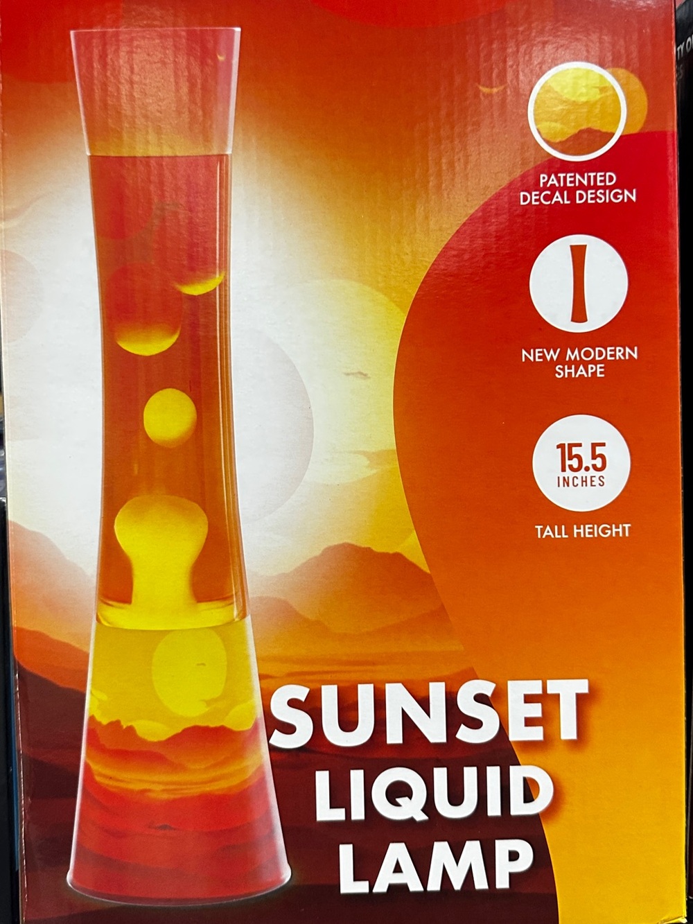 Sunset Liquid Lamp - Orange & Yellow